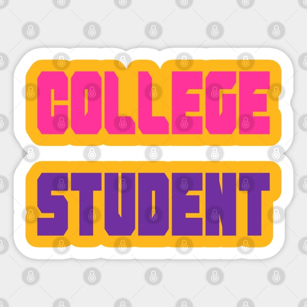 College Student Sticker by yayor